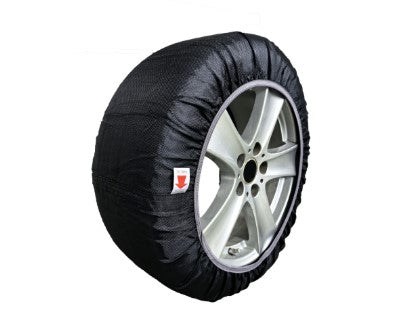 GreenValley da Neve Omologate Italia EN 16662-1:2020 Star Gripper 2 Catene da Neve in Tessuto per Auto, Snow Sock (Misure per Pneumatici Dettagliate all'Interno)